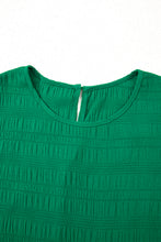 Load image into Gallery viewer, Textured Flutter Sleeve Ruffled Mini Dress