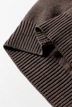 Load image into Gallery viewer, Black Open Knit Drop Shoulder Sweater Cardigan