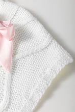 Load image into Gallery viewer, Black Cable Knit Colorblock Satin Bowknot Short Sleeve Sweater
