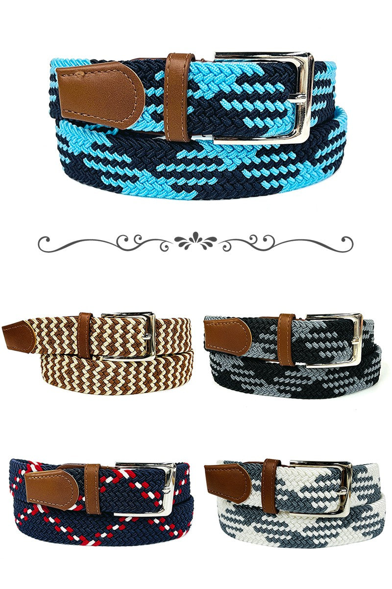 Braided Canvas Woven Belt