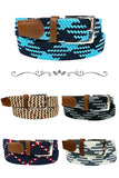 Braided Canvas Woven Belt