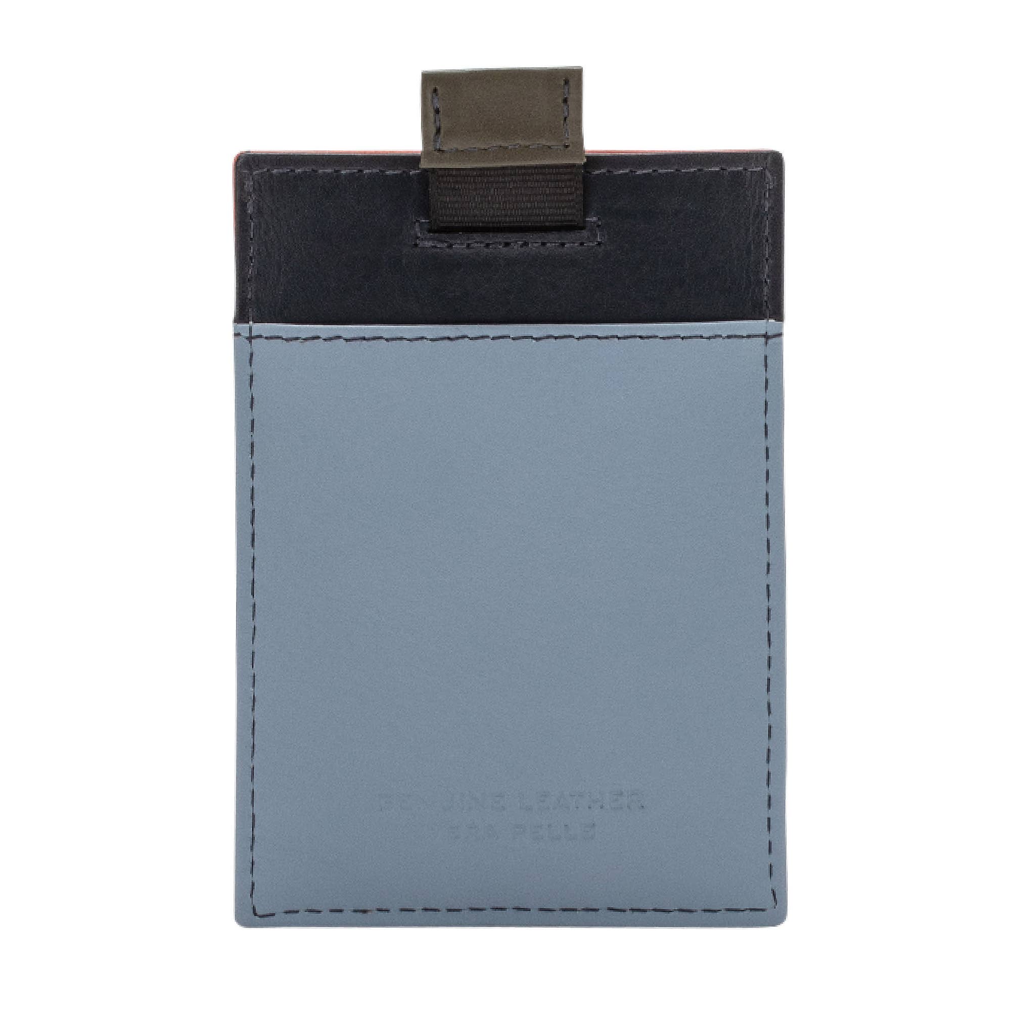 Leather Card Holder - Navy