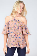 Load image into Gallery viewer, Off Shoulder Floral Top