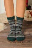 Multicolor 5 Pairs Thermal Winter Crew Socks