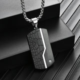 Men's Fashion Titanium Black Pendant