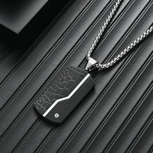 Load image into Gallery viewer, Men's Fashion Titanium Black Pendant