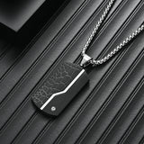 Men's Fashion Titanium Black Pendant
