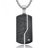 Men's Fashion Titanium Black Pendant