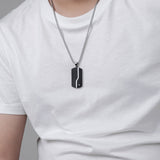 Men's Fashion Titanium Black Pendant