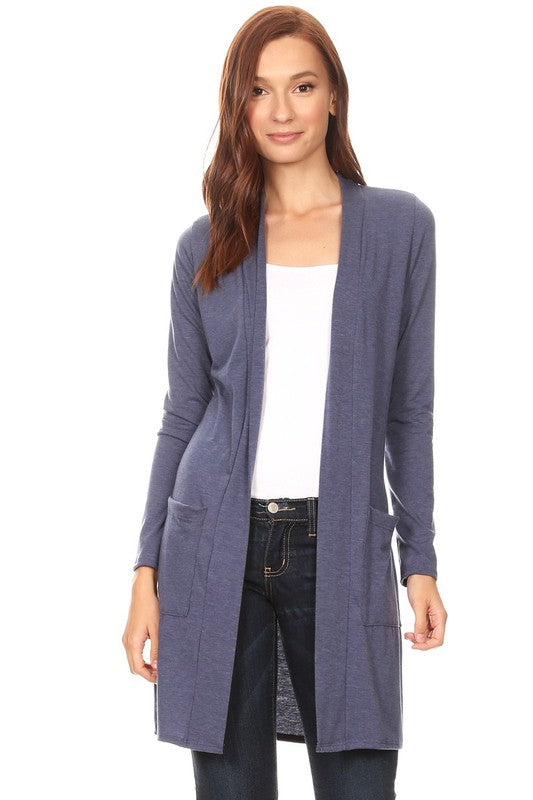 Casual Solid Cardigan