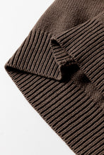 Load image into Gallery viewer, Black Open Knit Drop Shoulder Sweater Cardigan
