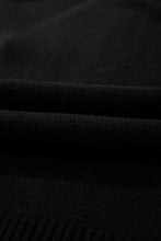 Load image into Gallery viewer, Black Open Knit Drop Shoulder Sweater Cardigan
