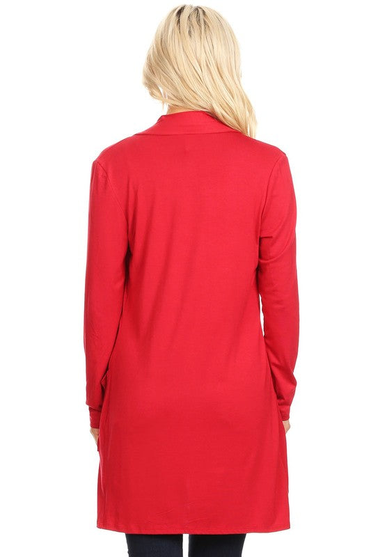 Casual Solid Cardigan