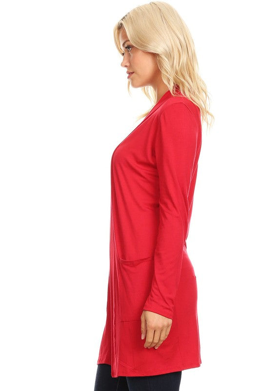 Casual Solid Cardigan