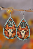 Western Steer Drop Earrings