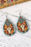 Western Steer Drop Earrings