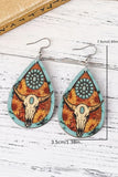 Western Steer Drop Earrings