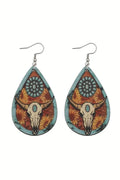 Western Steer Drop Earrings