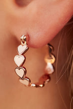 Load image into Gallery viewer, White Heart Shape Plated Alloy Small Hook Earrings

