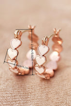 Load image into Gallery viewer, White Heart Shape Plated Alloy Small Hook Earrings
