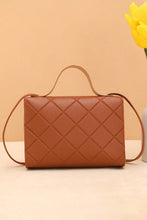 Load image into Gallery viewer, Leather Diamond Pattern Messenger Bag
