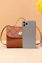 Load image into Gallery viewer, Leather Diamond Pattern Messenger Bag
