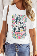 White He is Risen T-Shirt