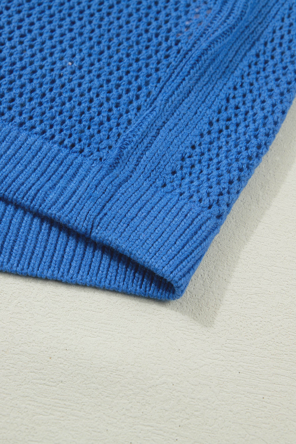 Sky Blue Flag Graphic Short Sleeve Sweater