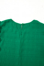 Load image into Gallery viewer, Textured Flutter Sleeve Ruffled Mini Dress
