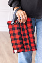 Load image into Gallery viewer, Plaid Promises Double Zipper Bag
