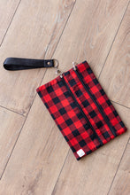 Load image into Gallery viewer, Plaid Promises Double Zipper Bag
