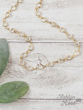 Load image into Gallery viewer, Magic Glass Gold and Crystal Necklace
