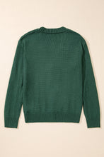 Load image into Gallery viewer, Black Open Knit Drop Shoulder Sweater Cardigan
