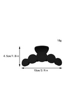 Load image into Gallery viewer, Black Minimalist 5 Circles Frosted Hair Claw Clip
