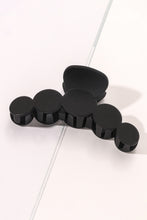 Load image into Gallery viewer, Black Minimalist 5 Circles Frosted Hair Claw Clip

