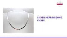 Load and play video in Gallery viewer, Silver Herringbone Chain by@Outfy
