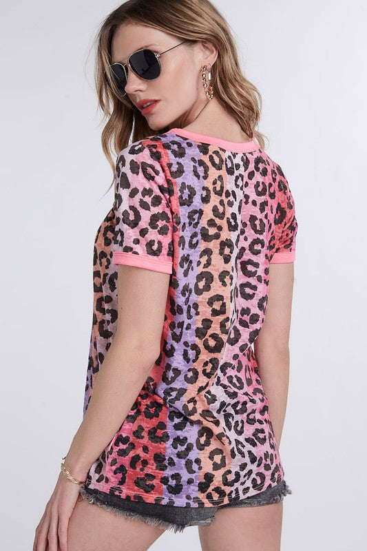 LEOPARD MULTI COLOR TOP