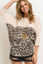 Load image into Gallery viewer, LEOPARD CONTRAST TOP

