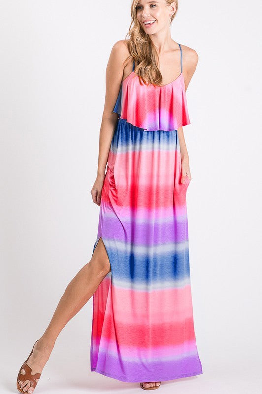 MULTI COLOR MAXI DRESS