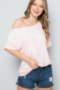 JERSEY ONE SHOULDER TOP