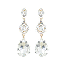 Load image into Gallery viewer, Teardrop Gem Drop Earrings
