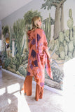 Floral Motif Combo Kimono