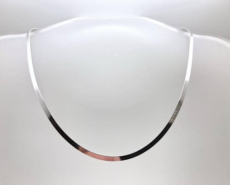 Silver Herringbone Chain