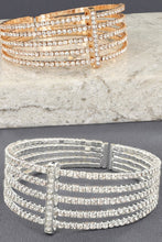 Load image into Gallery viewer, Vertical Bar Crystal Bangle
