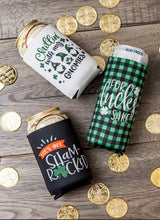 Load image into Gallery viewer, St. Patrick's Day Slim Can Holder
