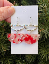 Load image into Gallery viewer, Red Valentines Luna Earrings
