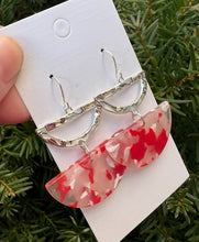 Load image into Gallery viewer, Red Valentines Luna Earrings
