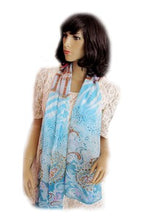 Load image into Gallery viewer, Mixed Print Poly Blend Scarf
