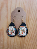 Painted Indian Horse Earrings