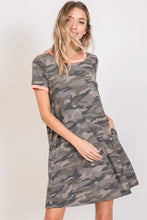 Load image into Gallery viewer, CAMO T-SHIRT DRESS
